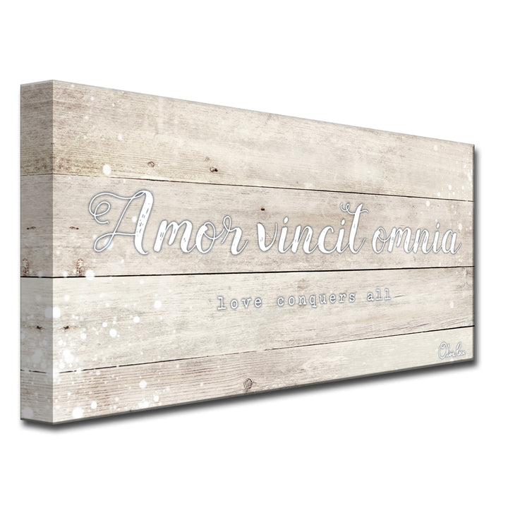 'Love Conquers' Inspirational Canvas Art