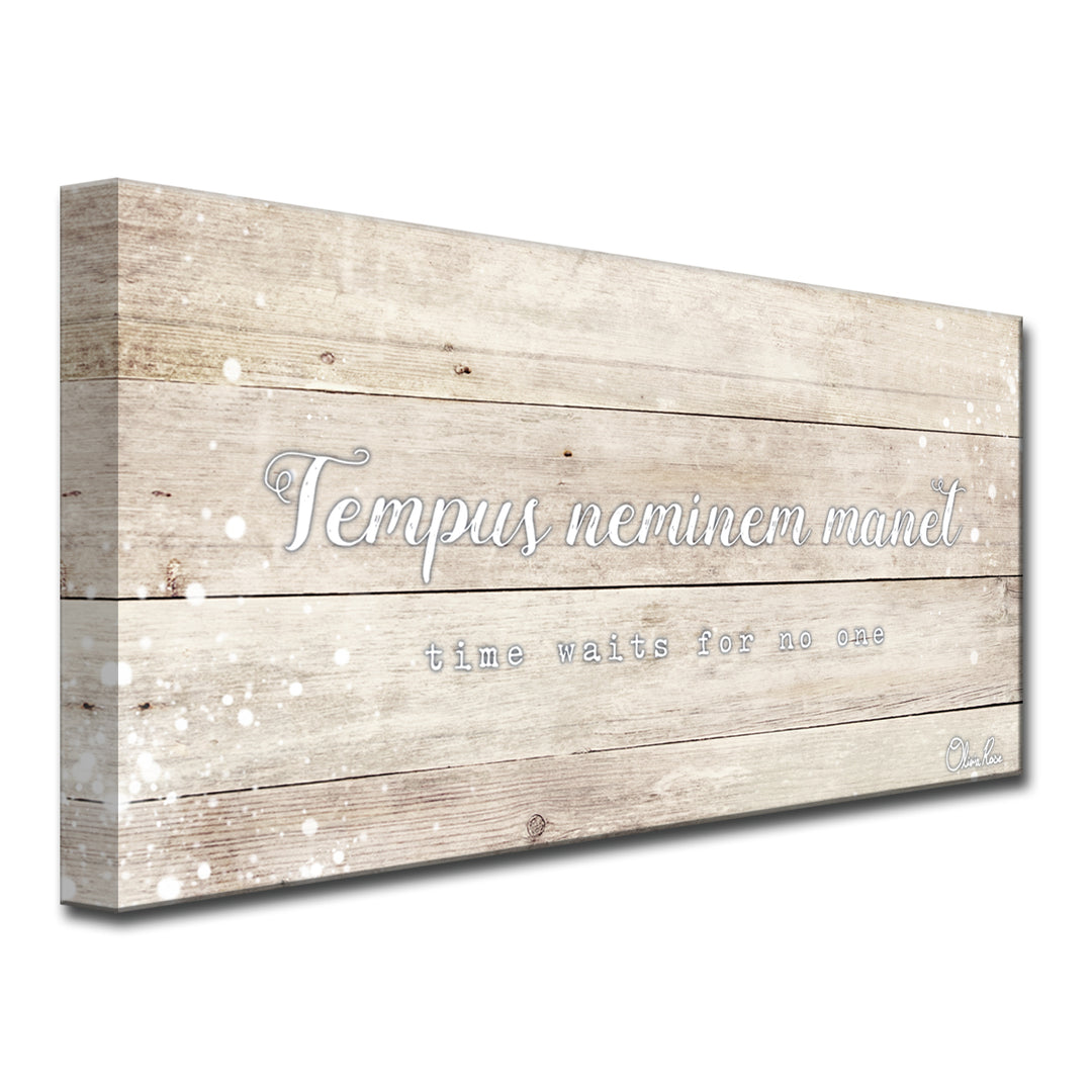 'Time' Inspirational Canvas Art