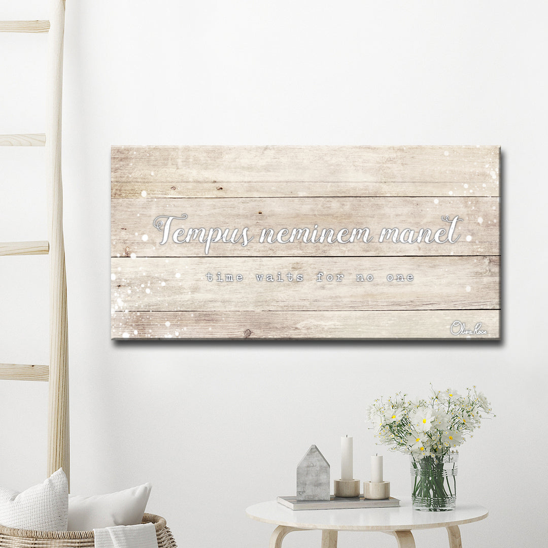 'Time' Inspirational Canvas Art