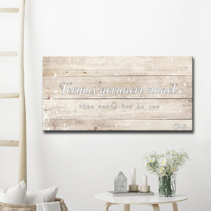 'Time' Inspirational Canvas Art