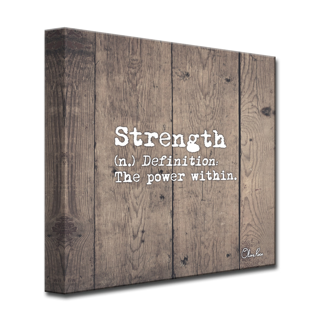 Define Strength' Inspirational Art