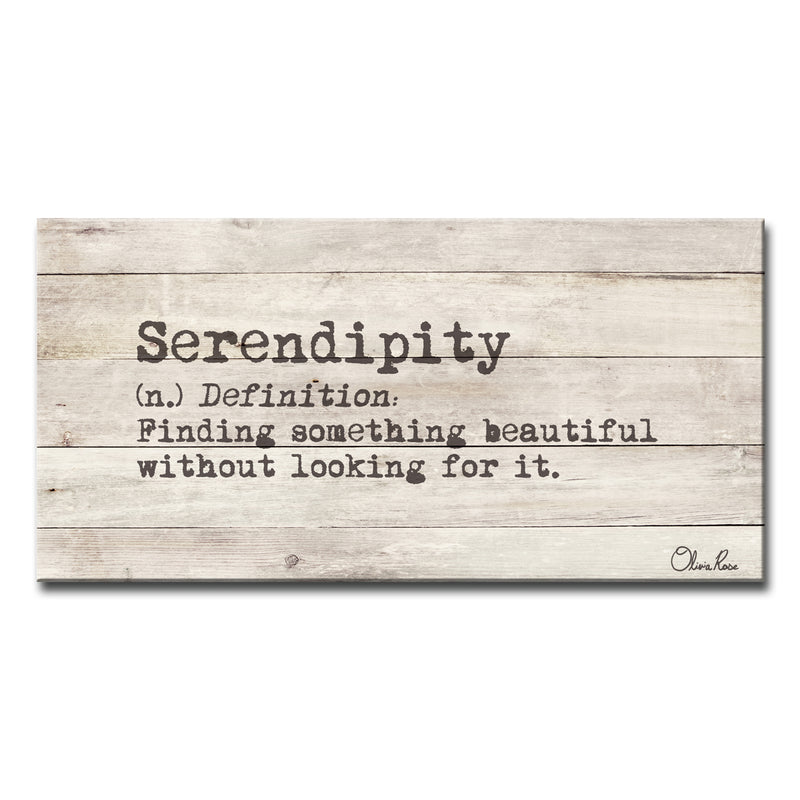 'Define Serendipity' Inspirational Canvas Art