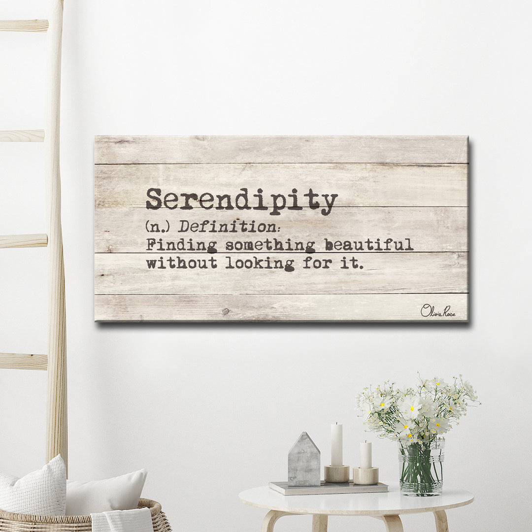 'Define Serendipity' Inspirational Canvas Art