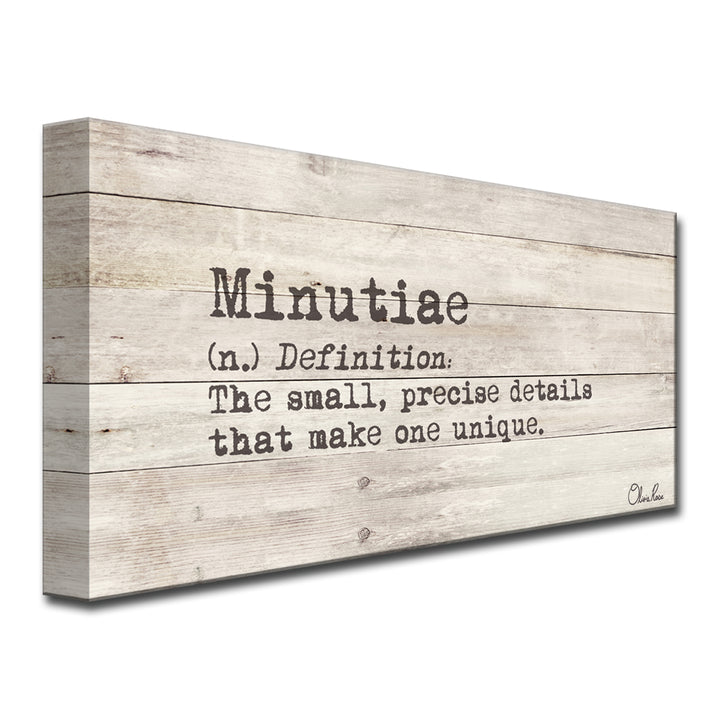 'Define Minutiae' Inspirational Canvas Art