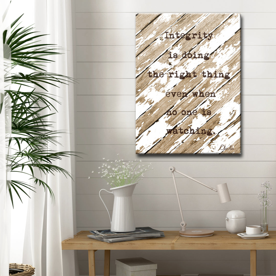 Integrity' Inspirational Wall Art