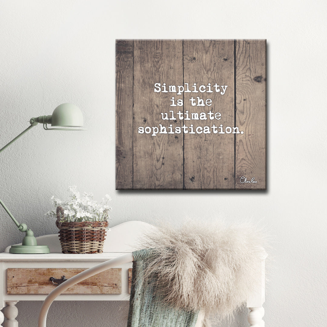 Simplicity' Inspirational Art