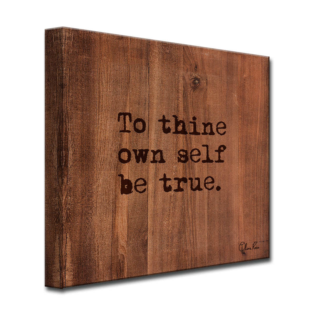 Be True' Inspirational Art