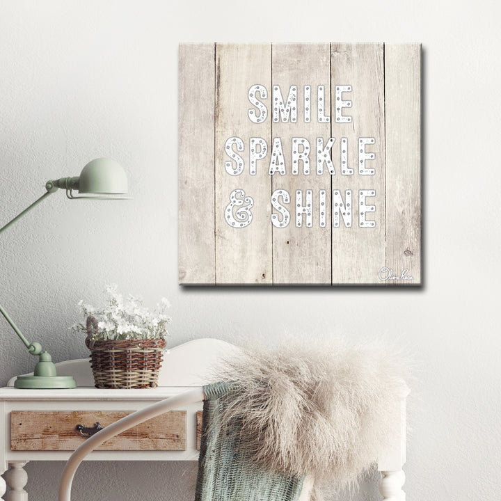 Smile Sparkle' Inspirational Art
