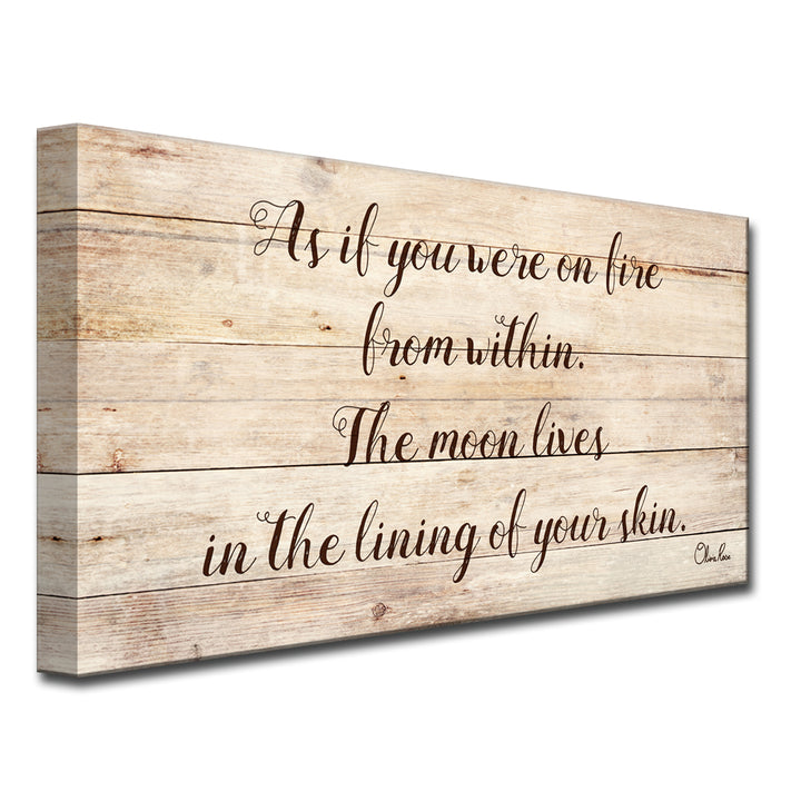 'Moon Lives' Inspirational Canvas Art