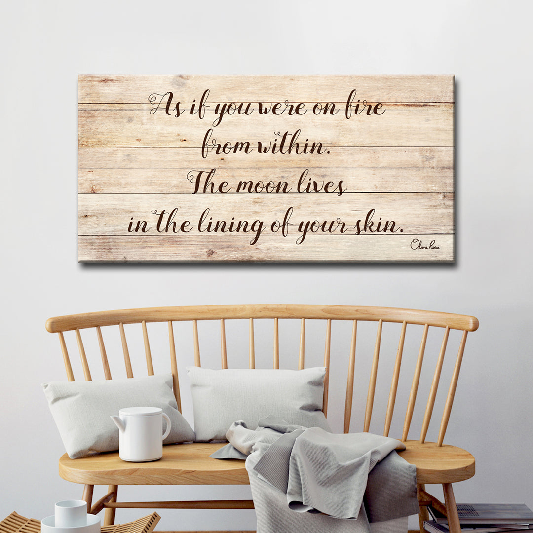 'Moon Lives' Inspirational Canvas Art