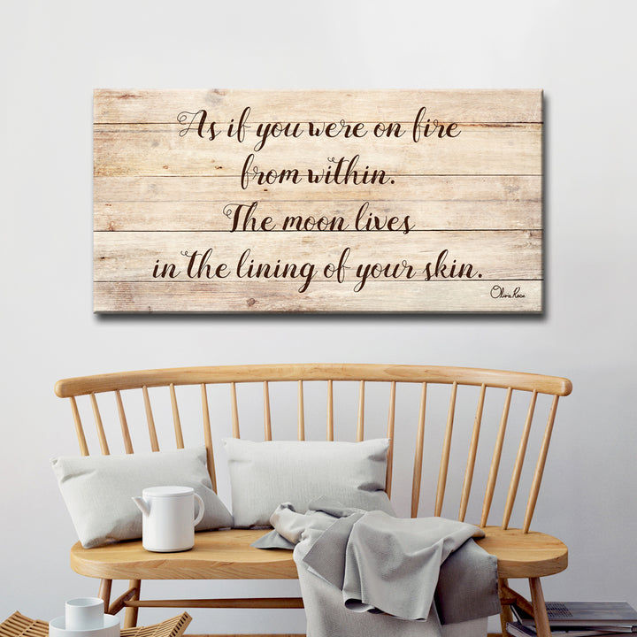 'Moon Lives' Inspirational Canvas Art