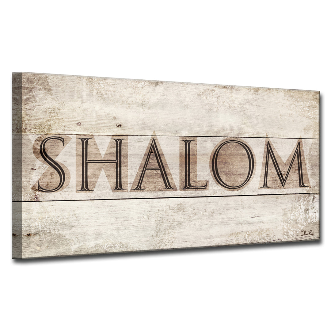 'Shalom I' Wrapped Canvas Wall Art