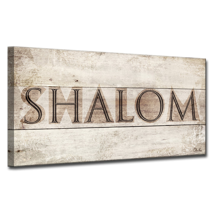 'Shalom I' Wrapped Canvas Wall Art