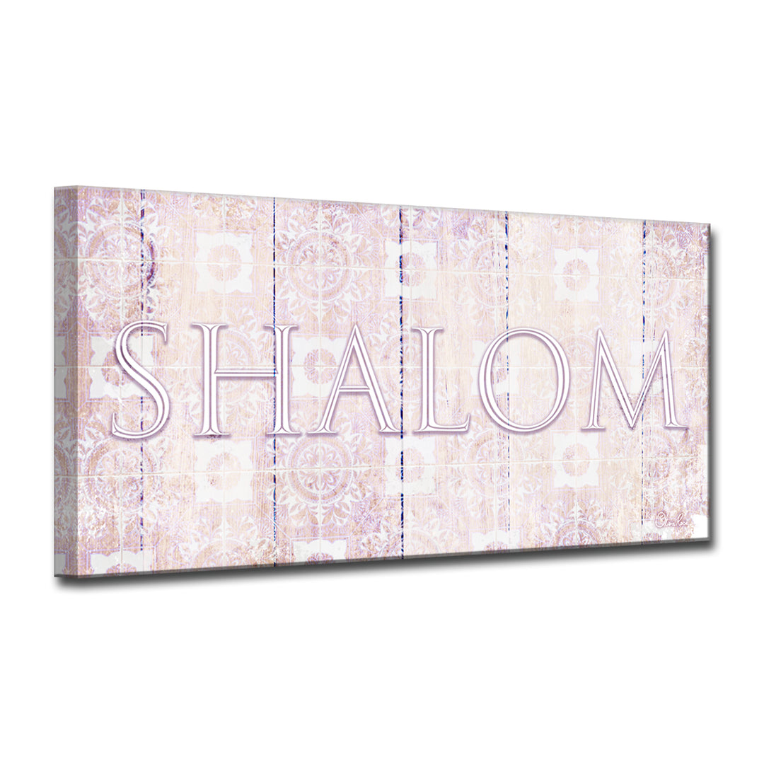 'Shalom II' Wrapped Canvas Wall Art