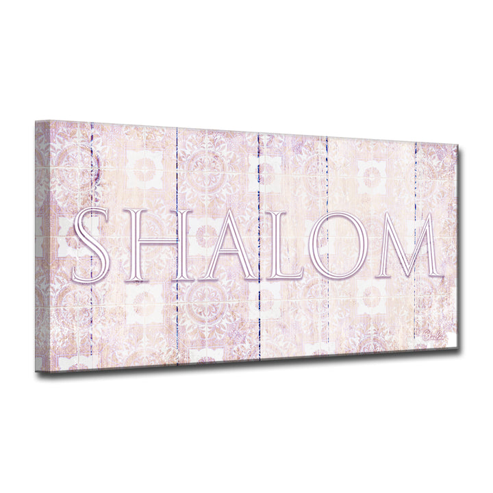 'Shalom II' Wrapped Canvas Wall Art
