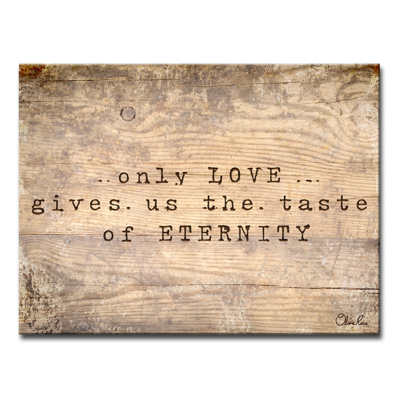 'Loving Eternity' Wrapped Canvas Wall Art