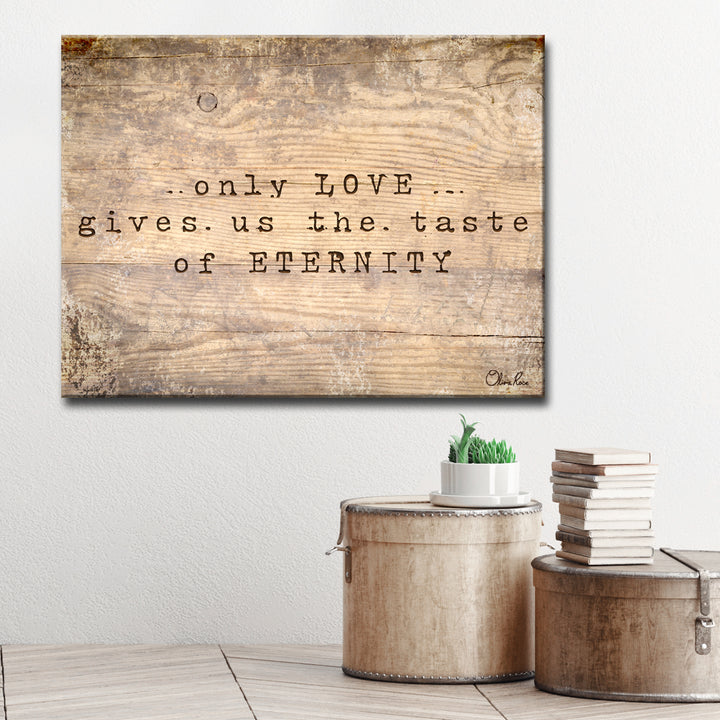 'Loving Eternity' Wrapped Canvas Wall Art
