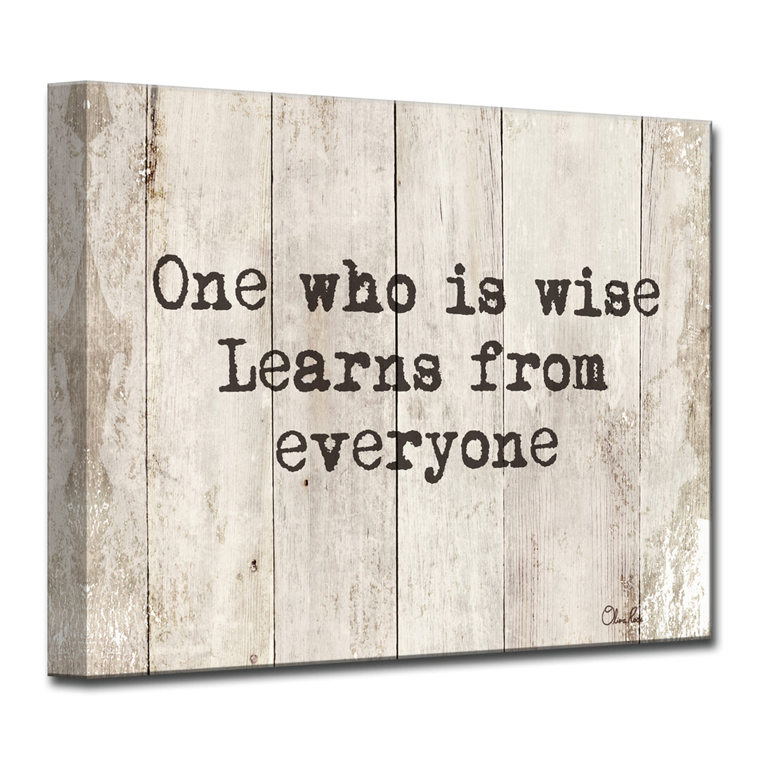 'Wise Learner' Wrapped Canvas Wall Art