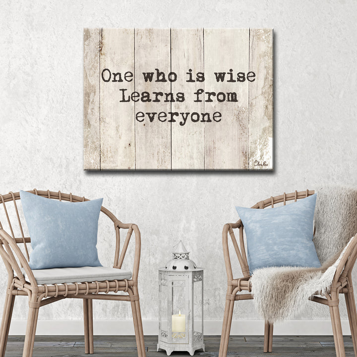 'Wise Learner' Wrapped Canvas Wall Art