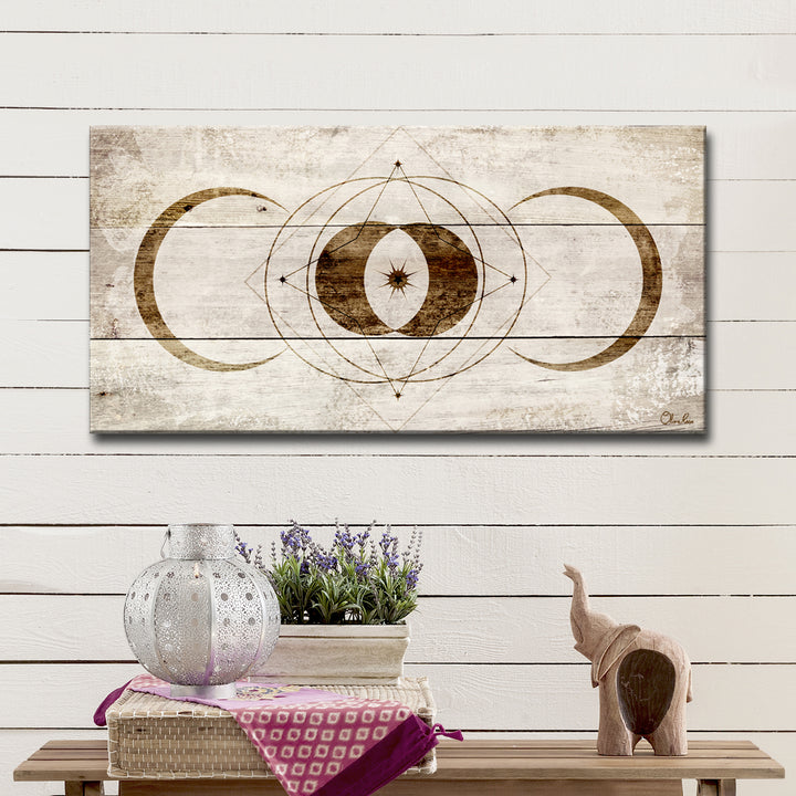 'Lunar Eclipse' Wrapped Canvas Wall Art