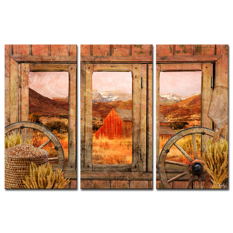 'Farmhouse' 3-Piece Wrapped Canvas Wall Art Set
