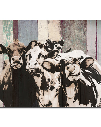 'Cattle' Wrapped Canvas Wall Art