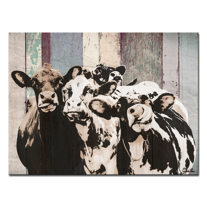 'Cattle' Wrapped Canvas Wall Art
