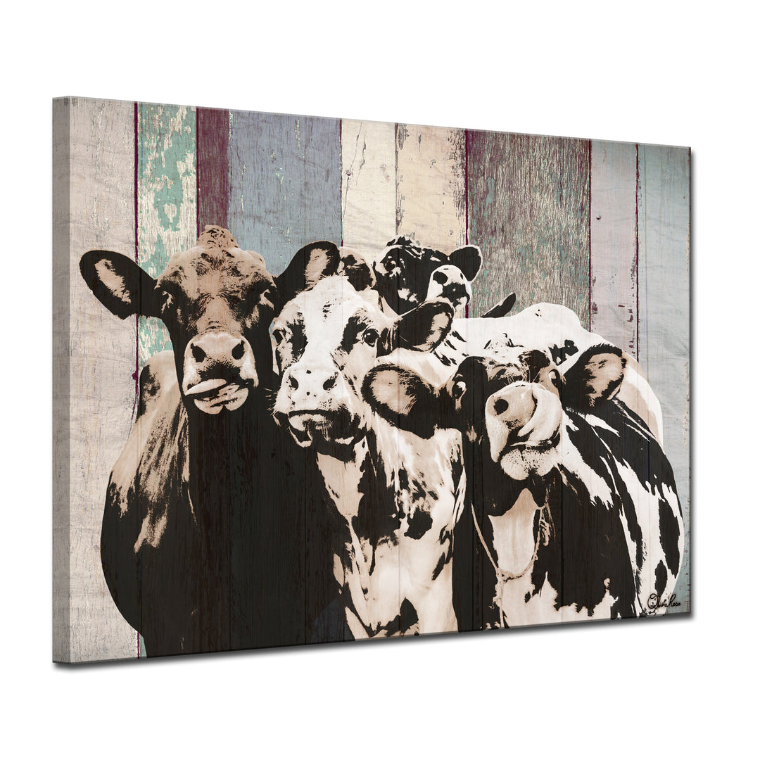 'Cattle' Wrapped Canvas Wall Art