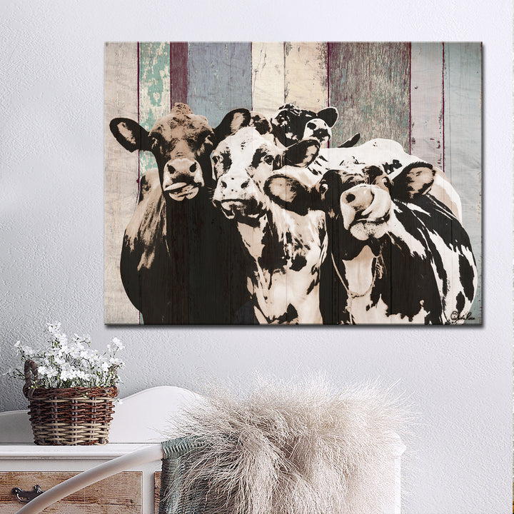 'Cattle' Wrapped Canvas Wall Art