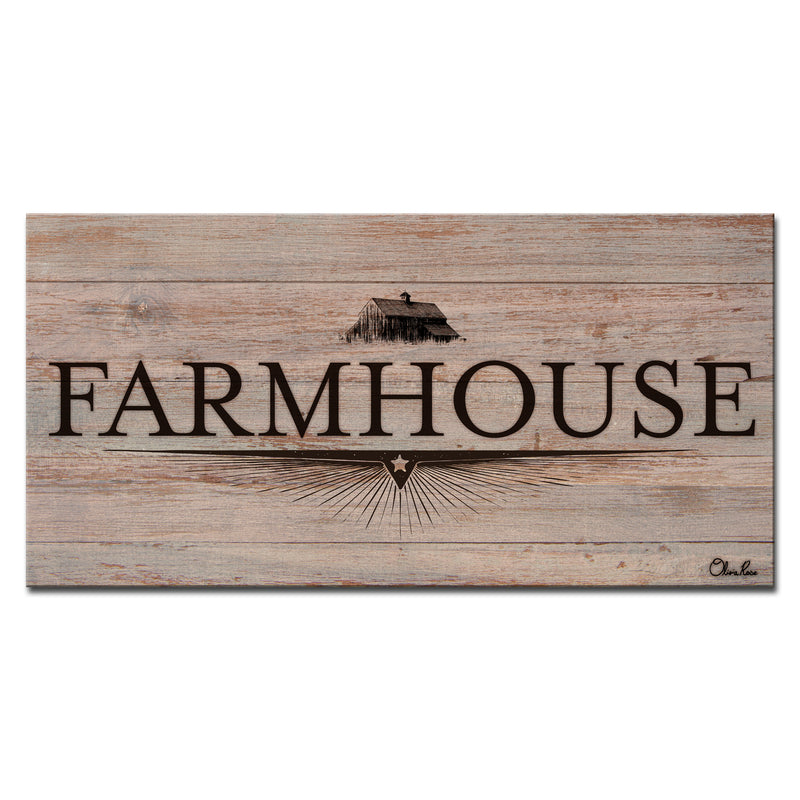 'Farmhouse I' Wrapped Canvas Wall Art