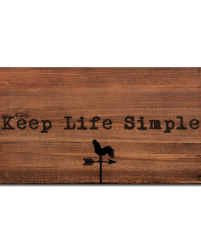 'Simple Life' Wrapped Canvas Wall Art