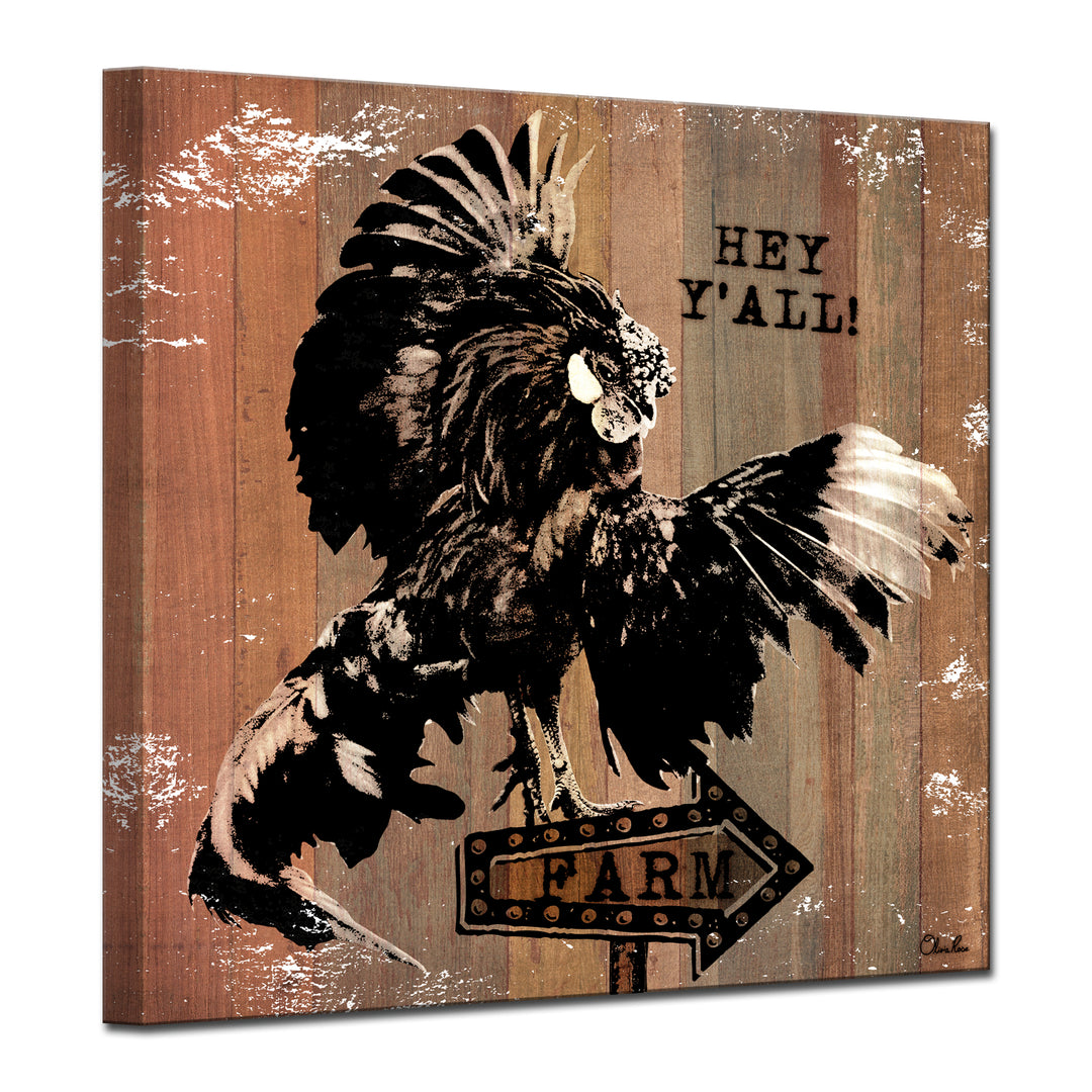 Rooster Fly'  Wall Art