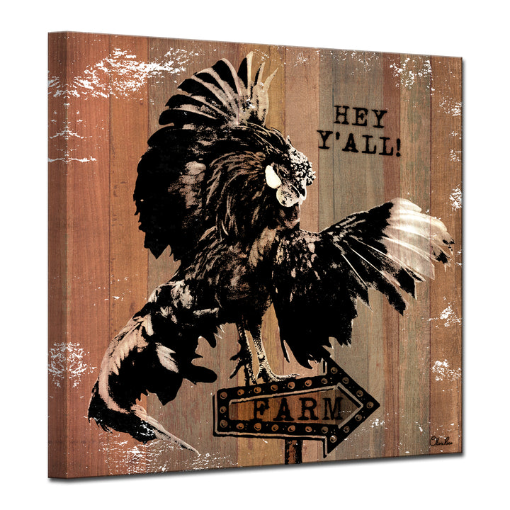 Rooster Fly'  Wall Art
