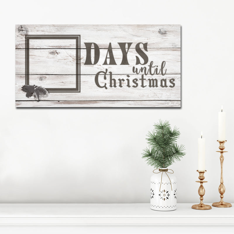 'Days til Christmas' ArtPlexi Dry-Erase Advent Calendar