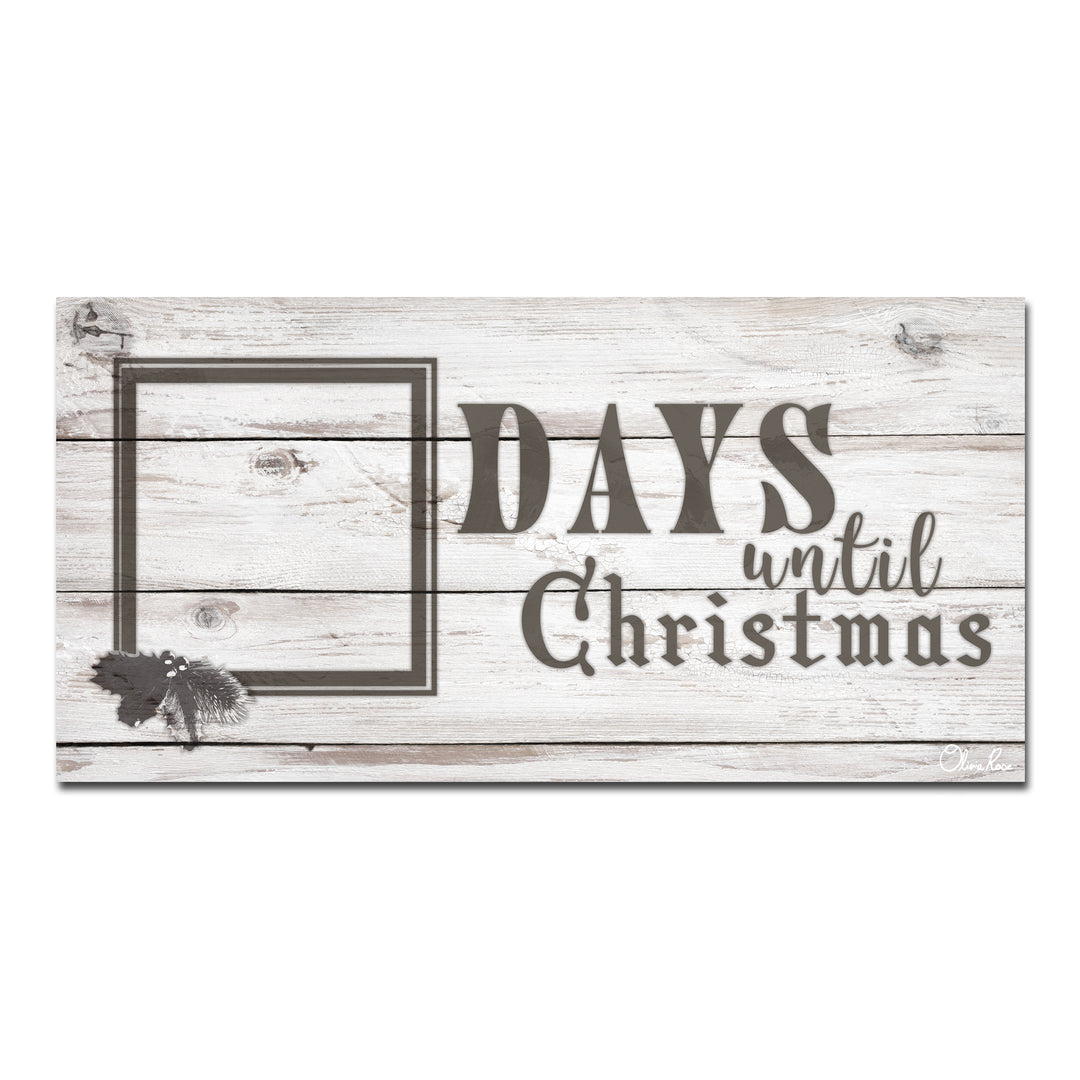 'Days til Christmas' ArtPlexi Dry-Erase Advent Calendar