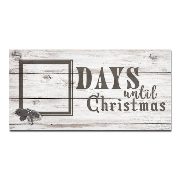 'Days til Christmas' ArtPlexi Dry-Erase Advent Calendar