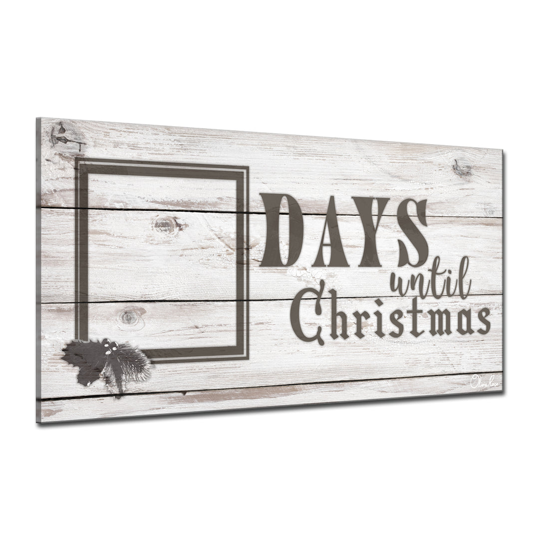 'Days til Christmas' ArtPlexi Dry-Erase Advent Calendar