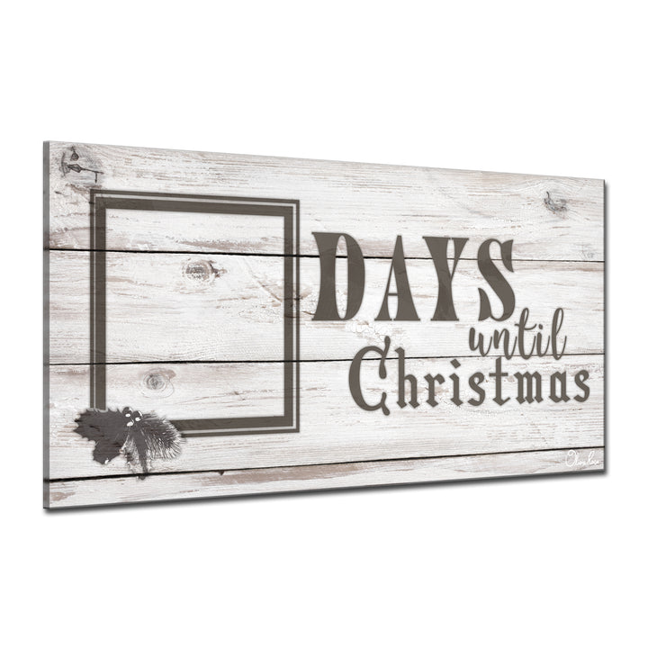 'Days til Christmas' ArtPlexi Dry-Erase Advent Calendar