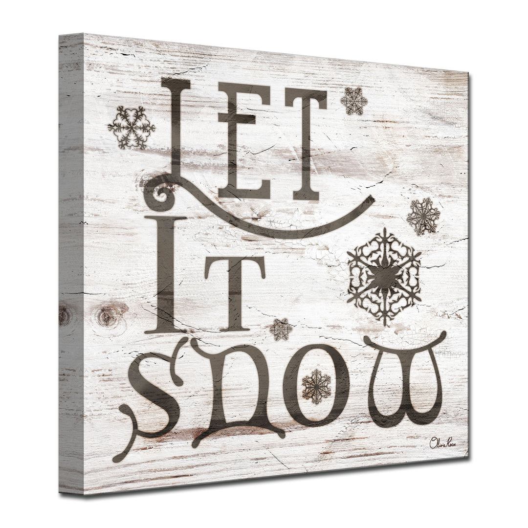 Christmas Let It Snow'  Textual Wall Art