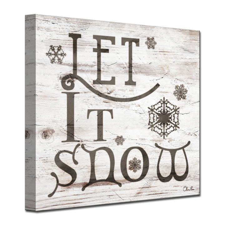 Christmas Let It Snow'  Textual Wall Art