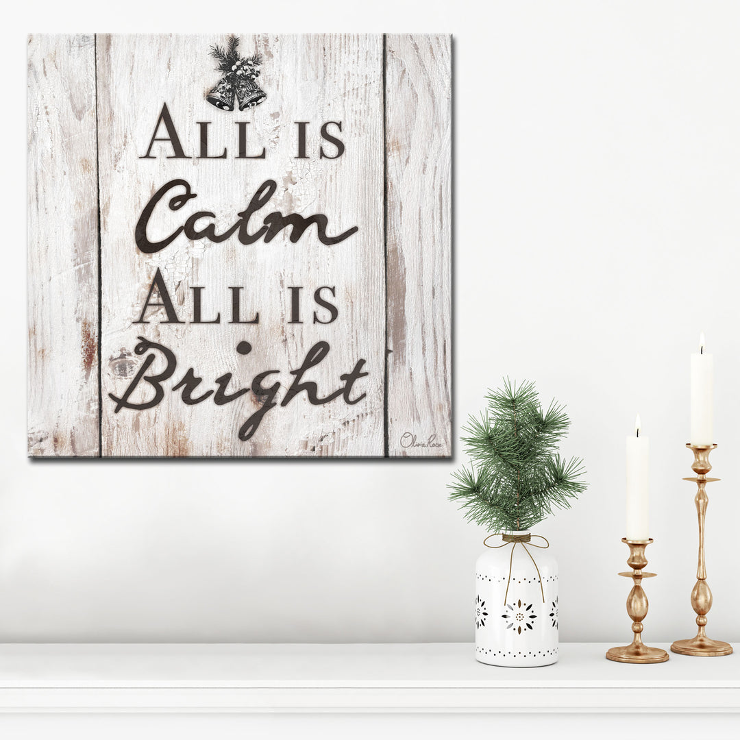 Christmas Silent Night'  Textual Wall Art