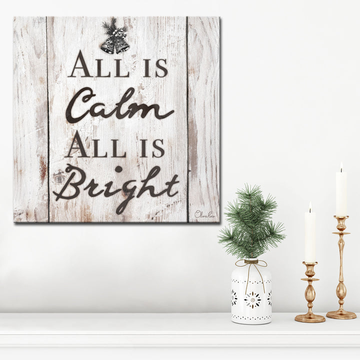 Christmas Silent Night'  Textual Wall Art