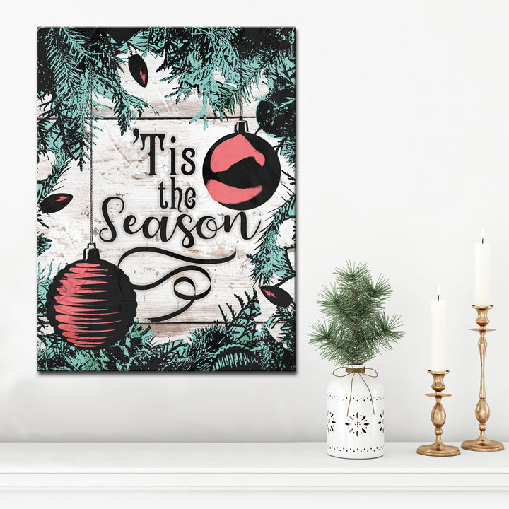 Christmas Tis the Season'  Textual Wall Art