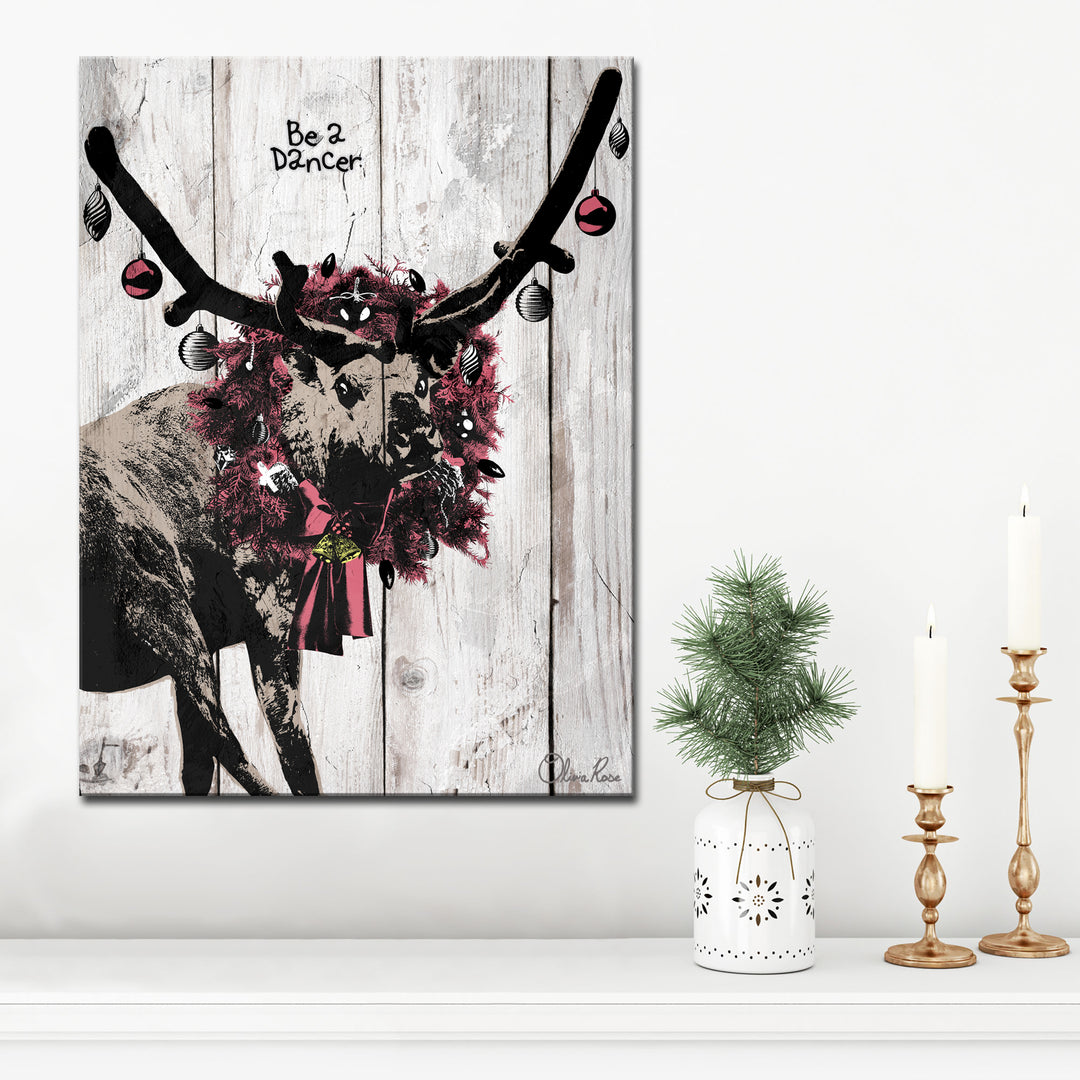 Christmas Dancer'  Textual Wall Art