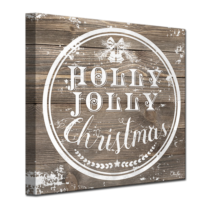 Christmas Holly Jolly'  Textual Wall Art