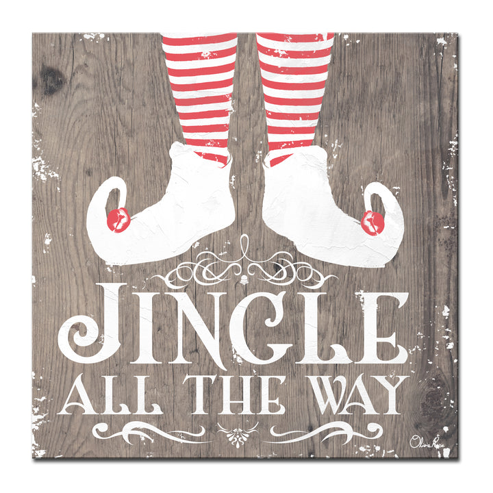 Christmas Jingle all the Way'  Textual Wall Art