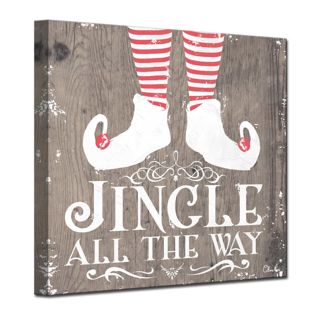 Christmas Jingle all the Way'  Textual Wall Art