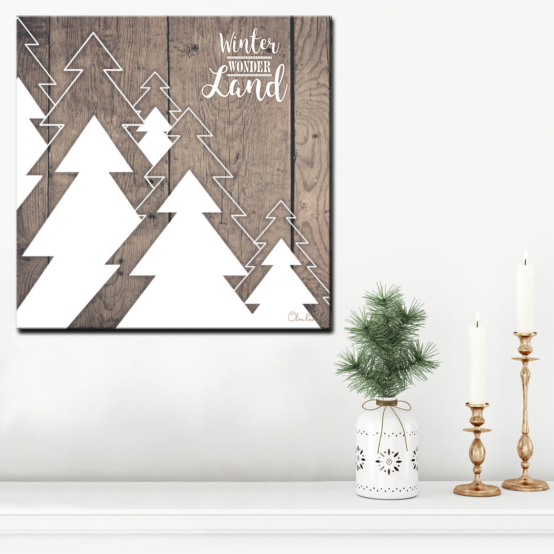 Christmas Many Trees'  Textual Wall Art