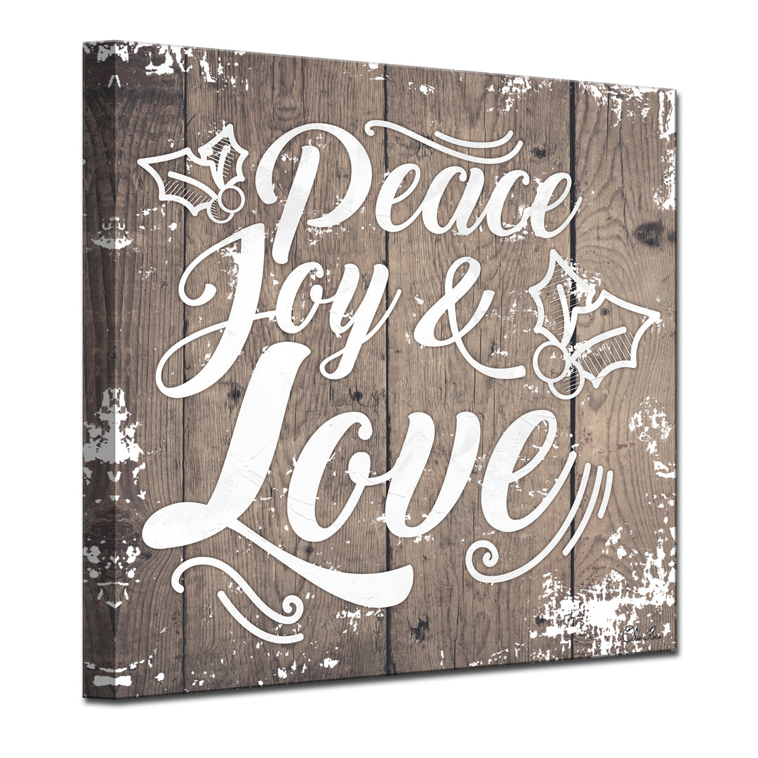 Christmas Peace Joy Love'  Textual Wall Art