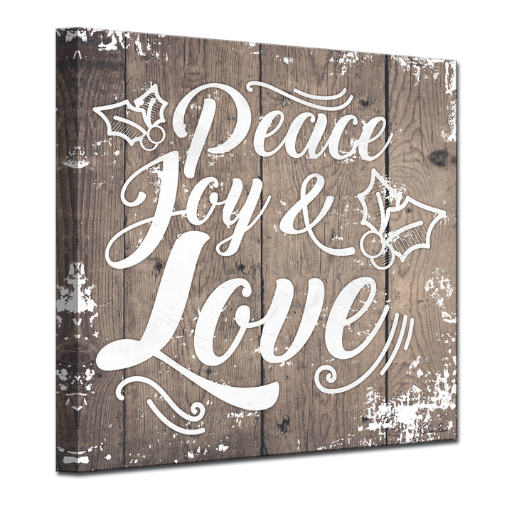 Christmas Peace Joy Love'  Textual Wall Art